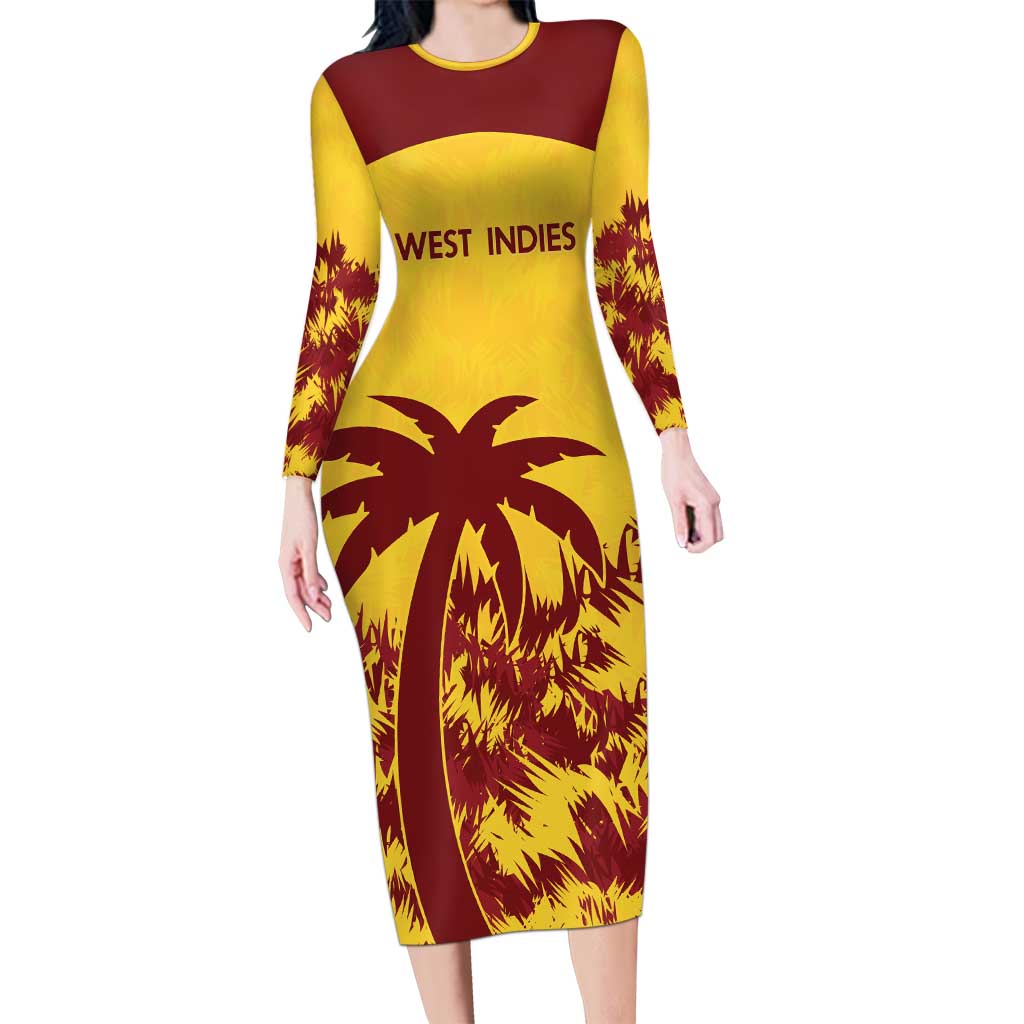 Custom West Indies Cricket Family Matching Long Sleeve Bodycon Dress and Hawaiian Shirt Windies Newest Version - Wonder Print Shop