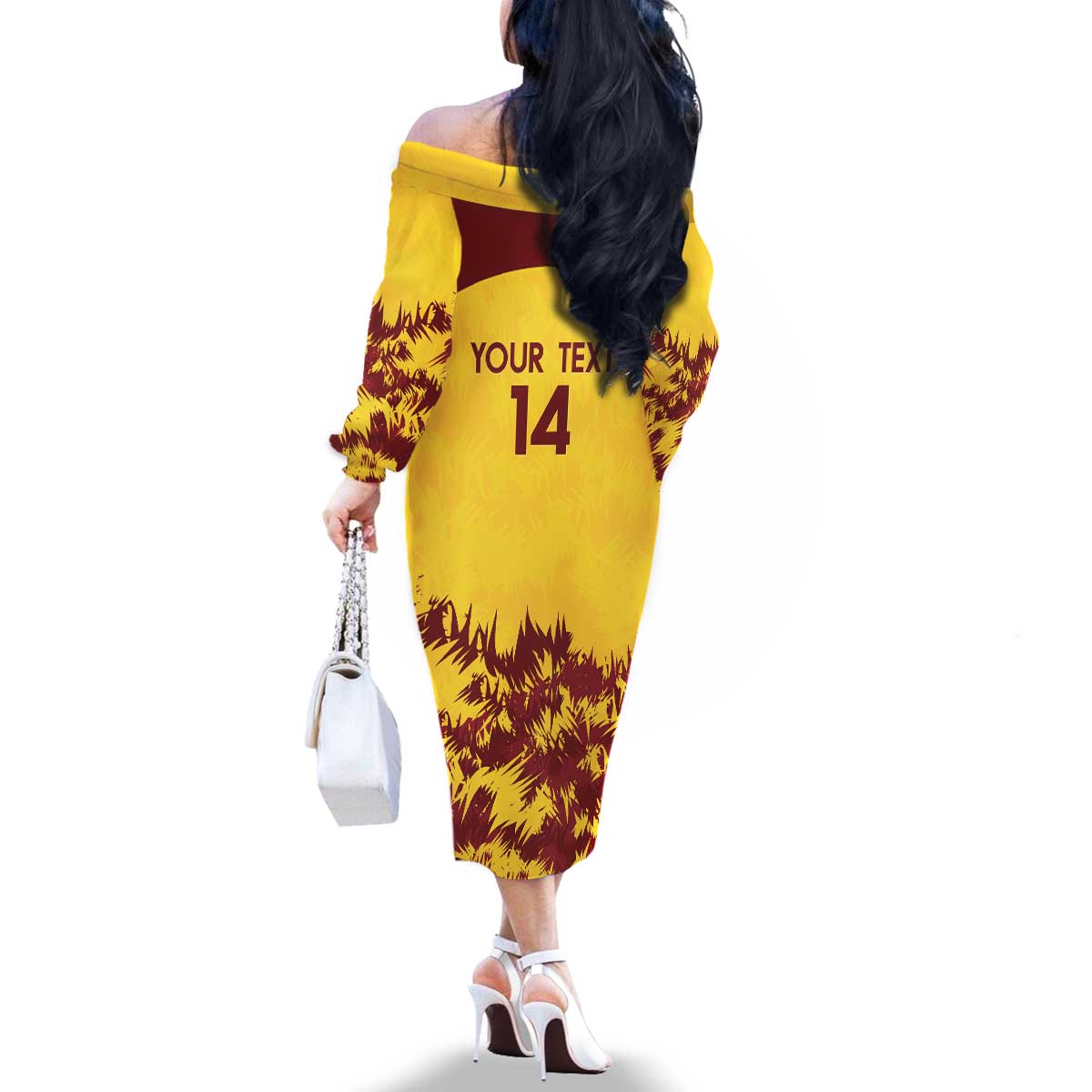 Custom West Indies Cricket Family Matching Off The Shoulder Long Sleeve Dress and Hawaiian Shirt Windies Newest Version - Wonder Print Shop