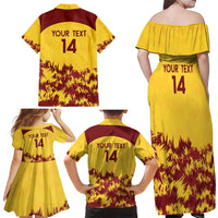 Custom West Indies Cricket Family Matching Off Shoulder Maxi Dress and Hawaiian Shirt Windies Newest Version - Wonder Print Shop
