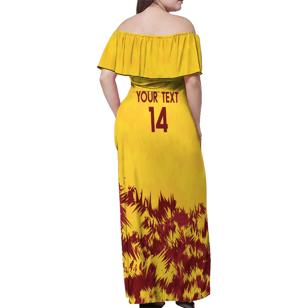 Custom West Indies Cricket Family Matching Off Shoulder Maxi Dress and Hawaiian Shirt Windies Newest Version - Wonder Print Shop