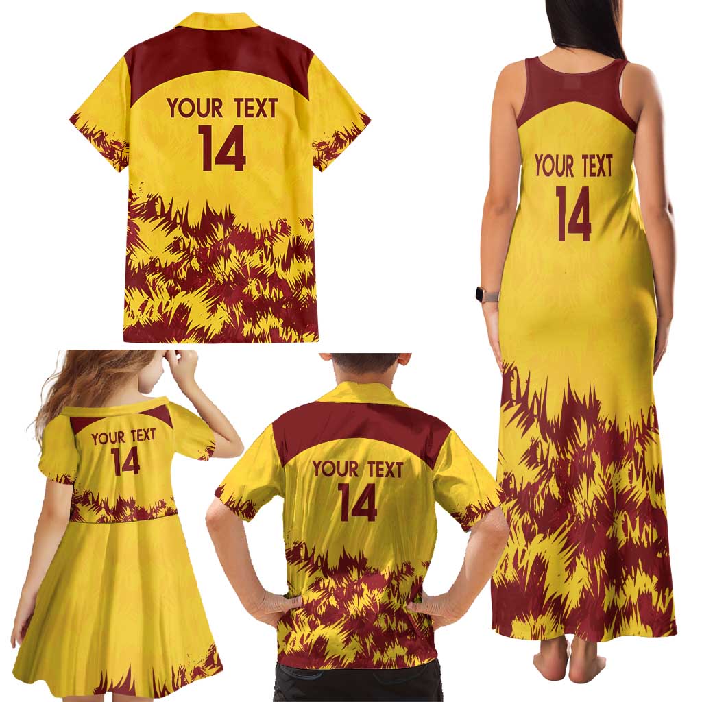 Custom West Indies Cricket Family Matching Tank Maxi Dress and Hawaiian Shirt Windies Newest Version - Wonder Print Shop