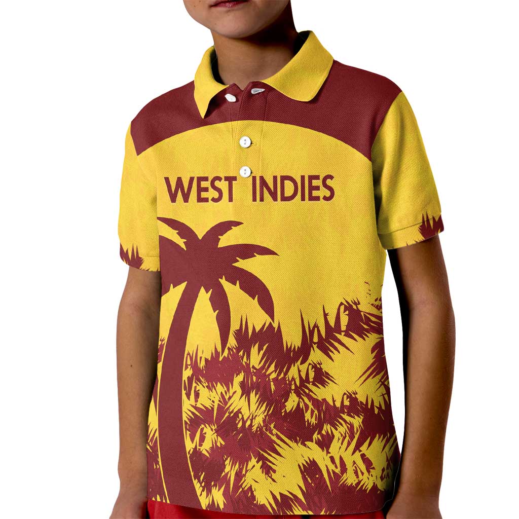 Custom West Indies Cricket Kid Polo Shirt Windies Newest Version - Wonder Print Shop