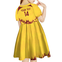 Custom West Indies Cricket Kid Short Sleeve Dress Windies Newest Version - Wonder Print Shop