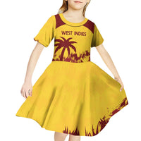 Custom West Indies Cricket Kid Short Sleeve Dress Windies Newest Version - Wonder Print Shop