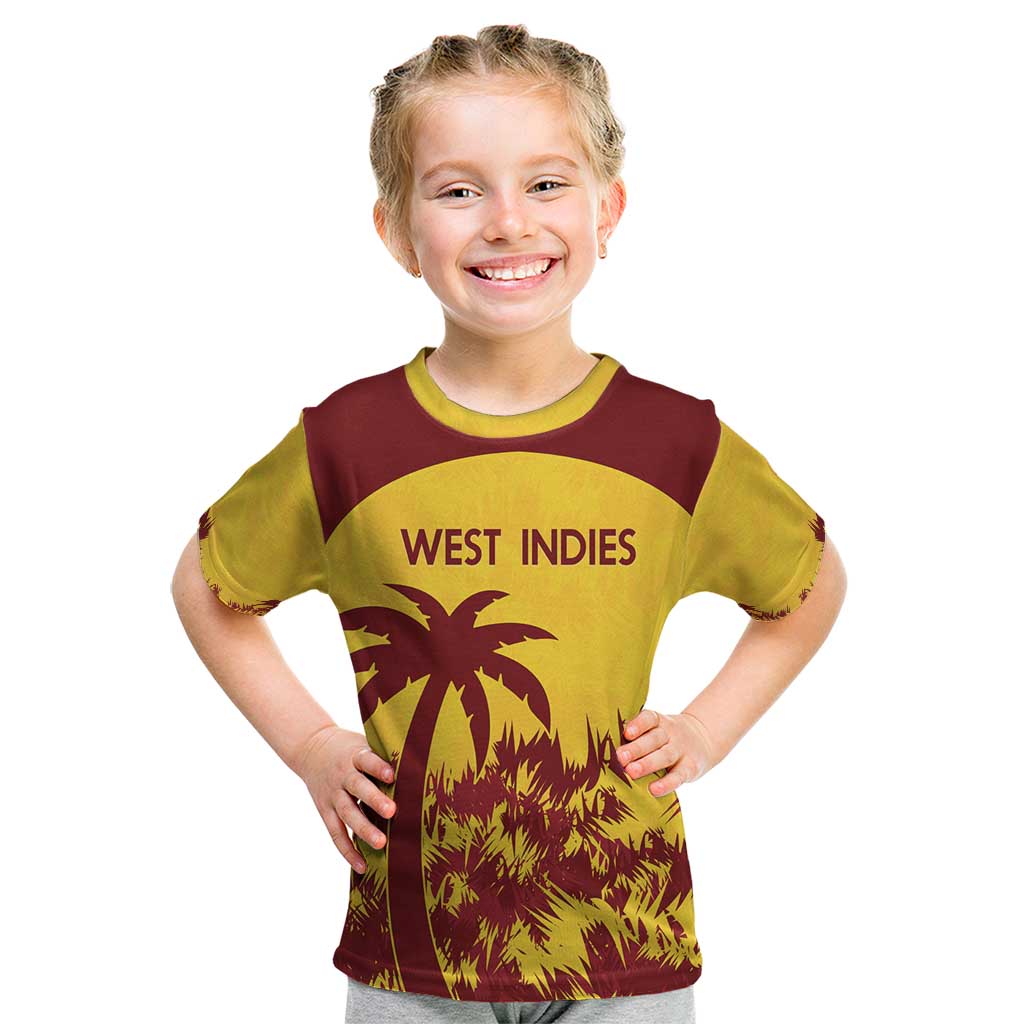 Custom West Indies Cricket Kid T Shirt Windies Newest Version - Wonder Print Shop