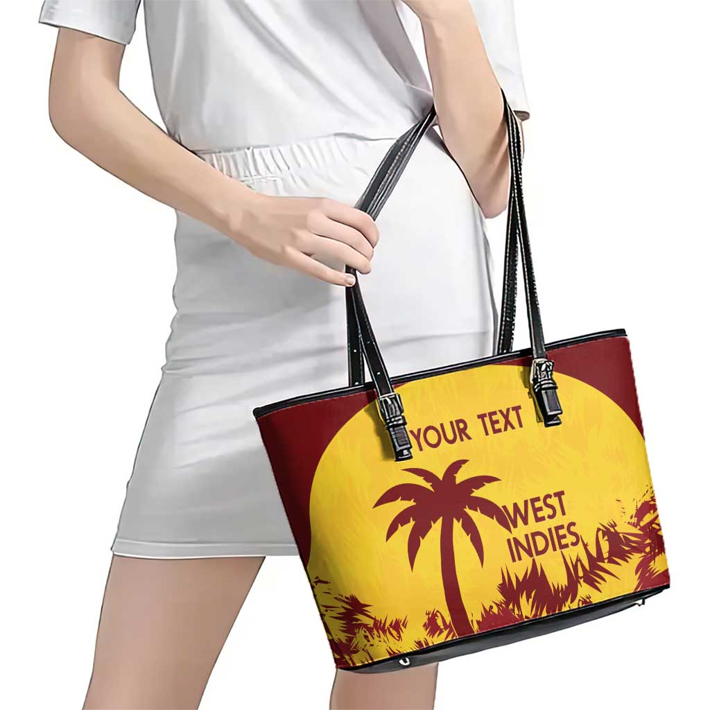 Custom West Indies Cricket Leather Tote Bag Windies Newest Version - Wonder Print Shop