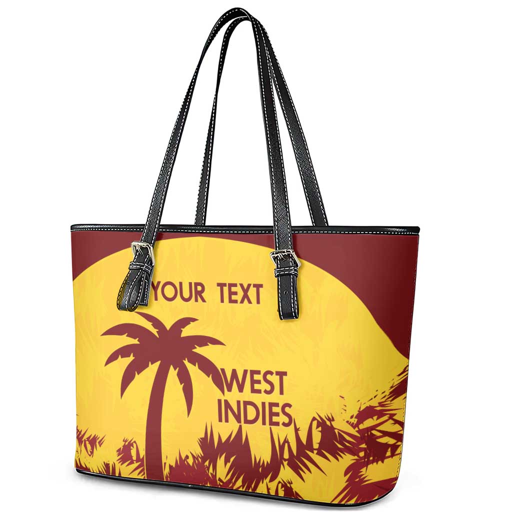 Custom West Indies Cricket Leather Tote Bag Windies Newest Version - Wonder Print Shop