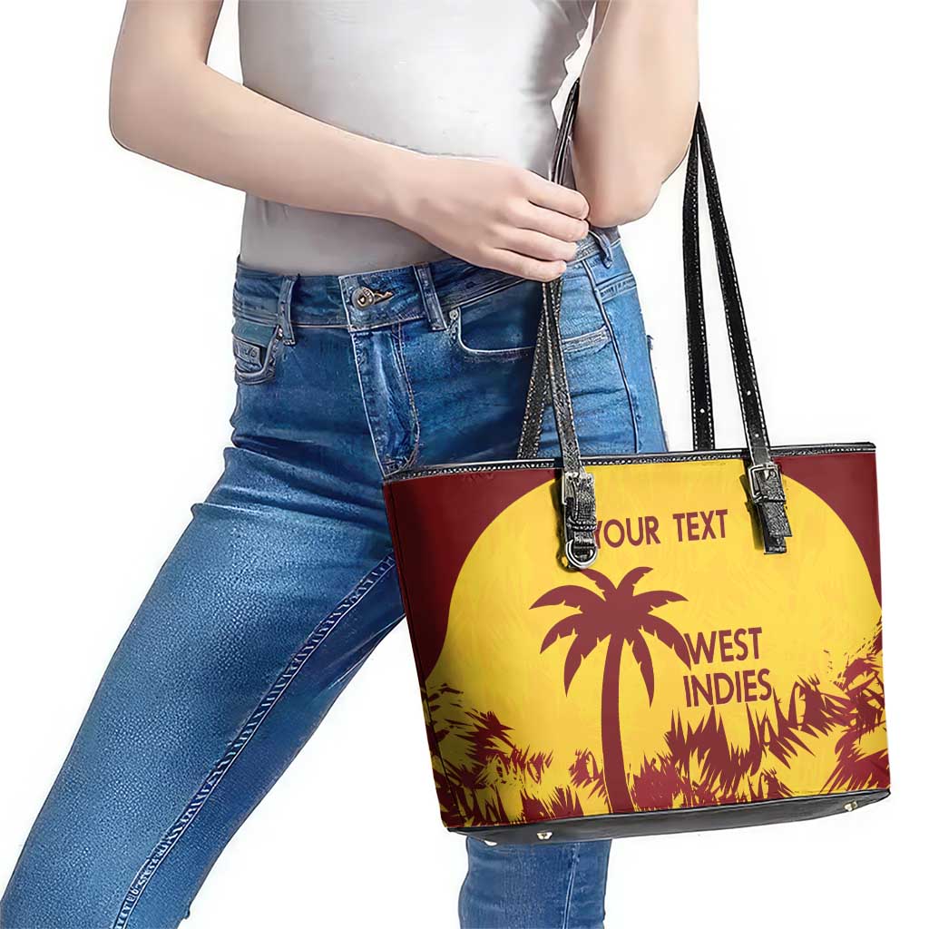 Custom West Indies Cricket Leather Tote Bag Windies Newest Version - Wonder Print Shop