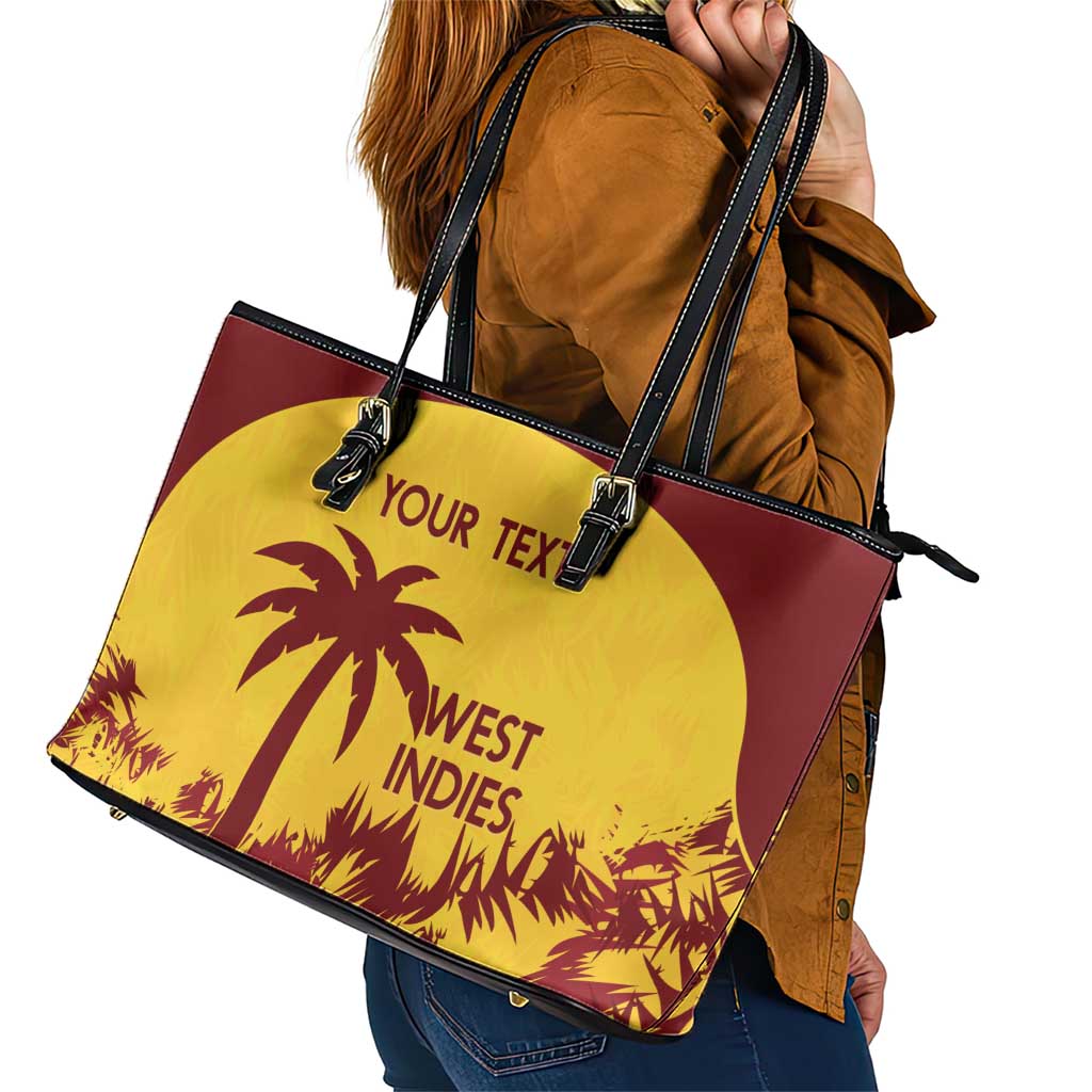 Custom West Indies Cricket Leather Tote Bag Windies Newest Version - Wonder Print Shop