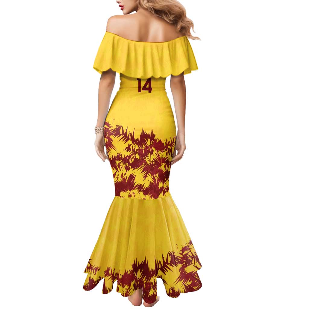 Custom West Indies Cricket Mermaid Dress Windies Newest Version - Wonder Print Shop