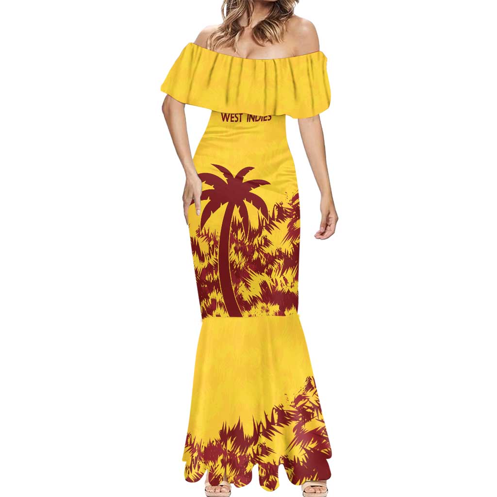 Custom West Indies Cricket Mermaid Dress Windies Newest Version - Wonder Print Shop
