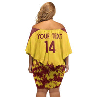 Custom West Indies Cricket Off Shoulder Short Dress Windies Newest Version - Wonder Print Shop