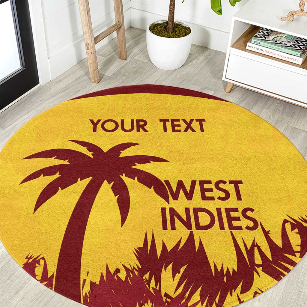 Custom West Indies Cricket Round Carpet Windies Newest Version