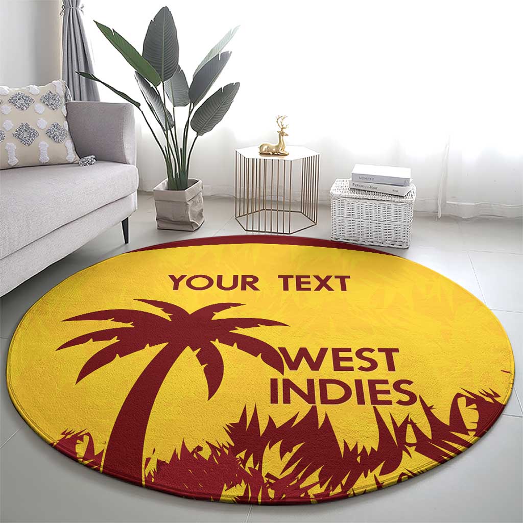 Custom West Indies Cricket Round Carpet Windies Newest Version