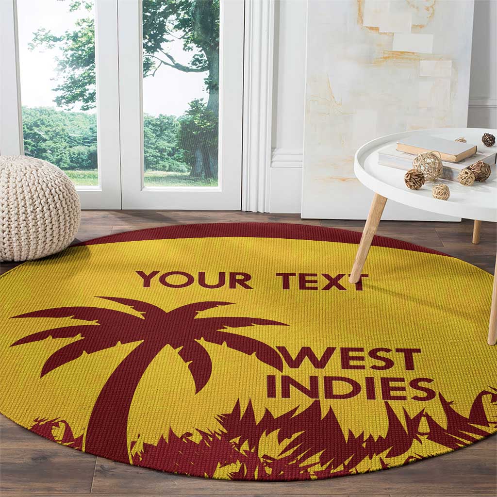Custom West Indies Cricket Round Carpet Windies Newest Version