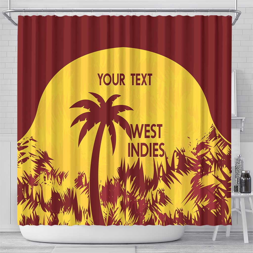 Custom West Indies Cricket Shower Curtain Windies Newest Version