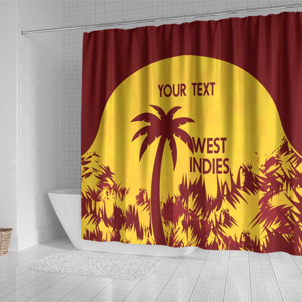 Custom West Indies Cricket Shower Curtain Windies Newest Version