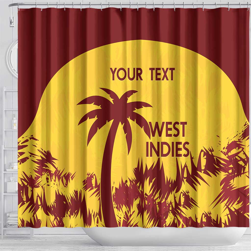 Custom West Indies Cricket Shower Curtain Windies Newest Version