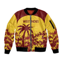 Custom West Indies Cricket Sleeve Zip Bomber Jacket Windies Newest Version - Wonder Print Shop