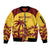 Custom West Indies Cricket Sleeve Zip Bomber Jacket Windies Newest Version - Wonder Print Shop