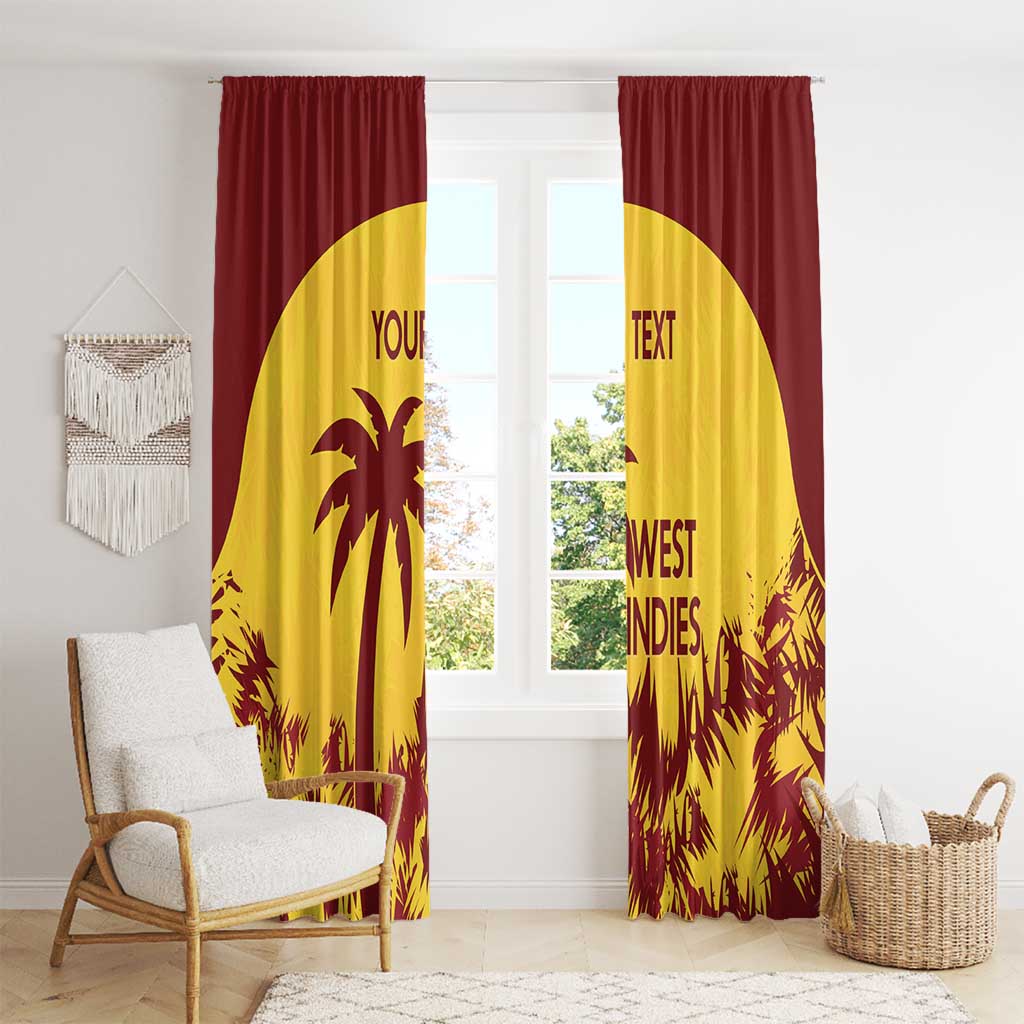 Custom West Indies Cricket Window Curtain Windies Newest Version - Wonder Print Shop