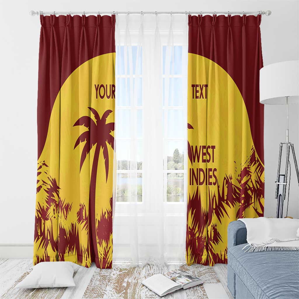 Custom West Indies Cricket Window Curtain Windies Newest Version - Wonder Print Shop