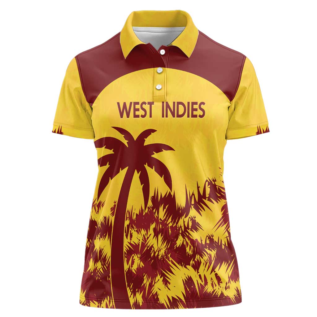 Custom West Indies Cricket Women Polo Shirt Windies Newest Version - Wonder Print Shop