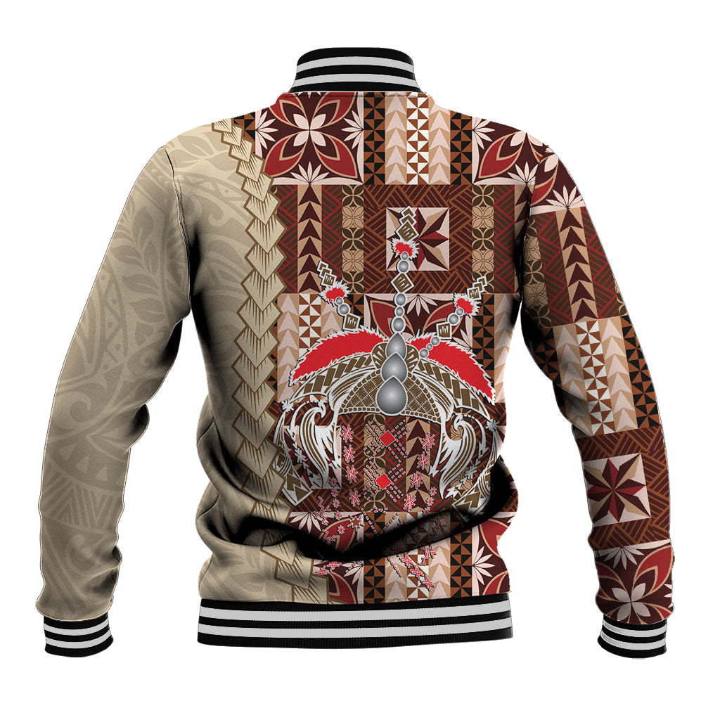 Samoa Tapau Baseball Jacket Samoan Siapo Pattern - Wonder Print Shop