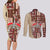 Samoa Tapau Couples Matching Long Sleeve Bodycon Dress and Long Sleeve Button Shirt Samoan Siapo Pattern - Wonder Print Shop