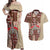 Samoa Tapau Couples Matching Off Shoulder Maxi Dress and Hawaiian Shirt Samoan Siapo Pattern - Wonder Print Shop