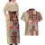 Samoa Tapau Couples Matching Off Shoulder Maxi Dress and Hawaiian Shirt Samoan Siapo Pattern - Wonder Print Shop