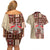 Samoa Tapau Couples Matching Off Shoulder Short Dress and Hawaiian Shirt Samoan Siapo Pattern - Wonder Print Shop