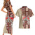 Samoa Tapau Couples Matching Short Sleeve Bodycon Dress and Hawaiian Shirt Samoan Siapo Pattern - Wonder Print Shop