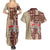 Samoa Tapau Couples Matching Summer Maxi Dress and Hawaiian Shirt Samoan Siapo Pattern - Wonder Print Shop