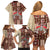 Samoa Tapau Family Matching Off Shoulder Short Dress and Hawaiian Shirt Samoan Siapo Pattern - Wonder Print Shop