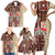 Samoa Tapau Family Matching Short Sleeve Bodycon Dress and Hawaiian Shirt Samoan Siapo Pattern - Wonder Print Shop