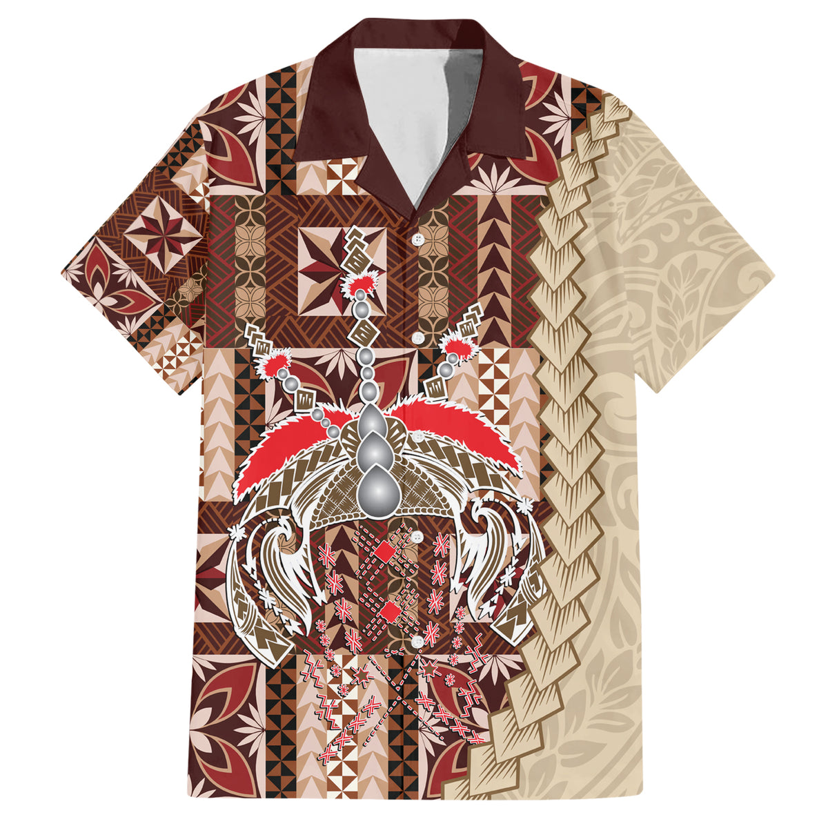 Samoa Tapau Hawaiian Shirt Samoan Siapo Pattern - Wonder Print Shop