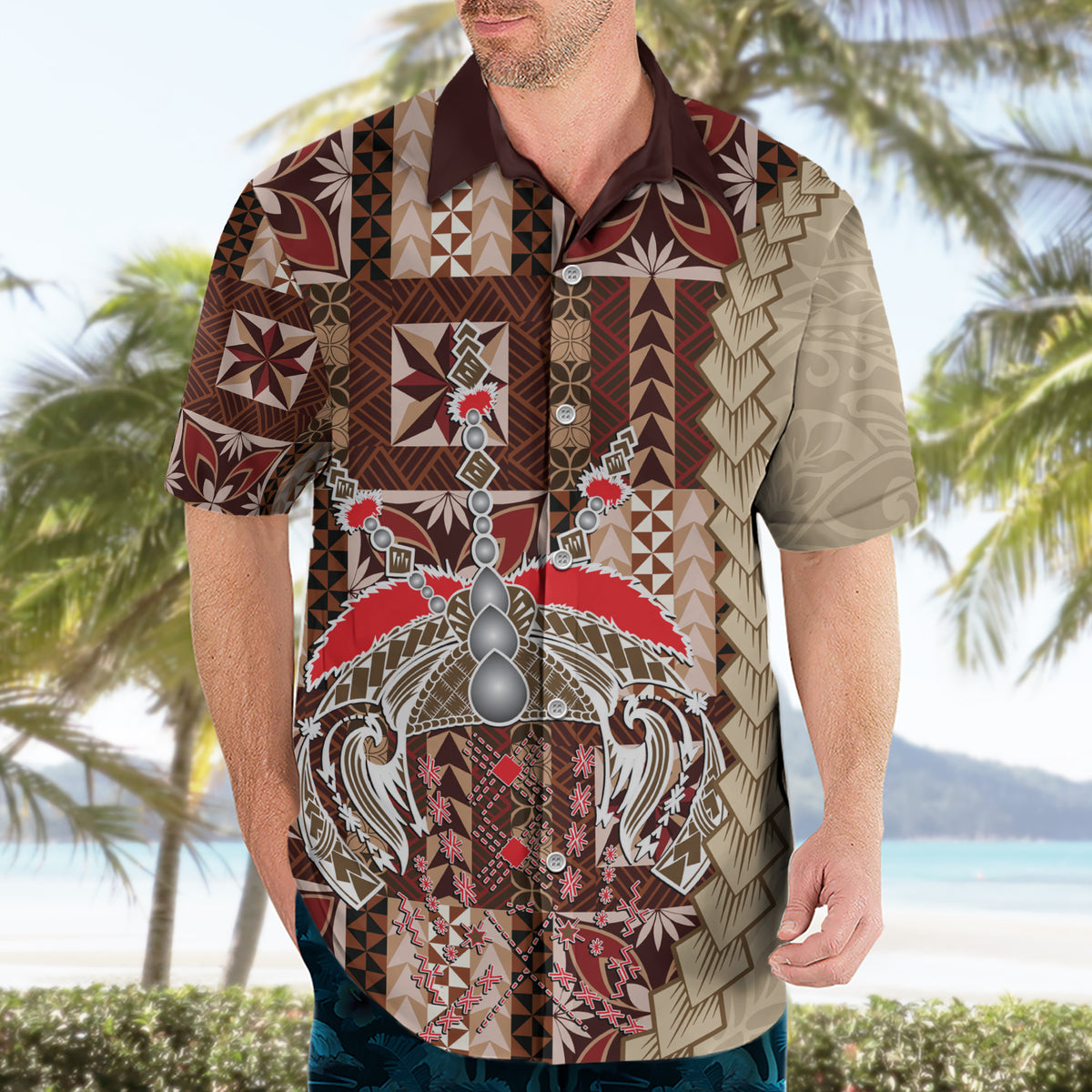 Samoa Tapau Hawaiian Shirt Samoan Siapo Pattern - Wonder Print Shop