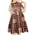 Samoa Tapau Kid Short Sleeve Dress Samoan Siapo Pattern - Wonder Print Shop