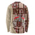 Samoa Tapau Long Sleeve Shirt Samoan Siapo Pattern - Wonder Print Shop