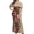 Samoa Tapau Off Shoulder Maxi Dress Samoan Siapo Pattern - Wonder Print Shop