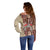Samoa Tapau Off Shoulder Sweater Samoan Siapo Pattern - Wonder Print Shop