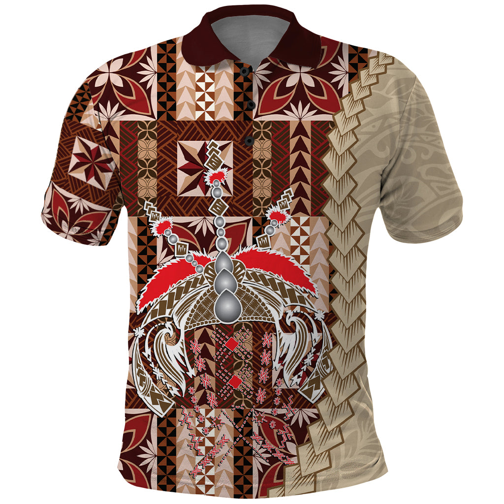Samoa Tapau Polo Shirt Samoan Siapo Pattern - Wonder Print Shop