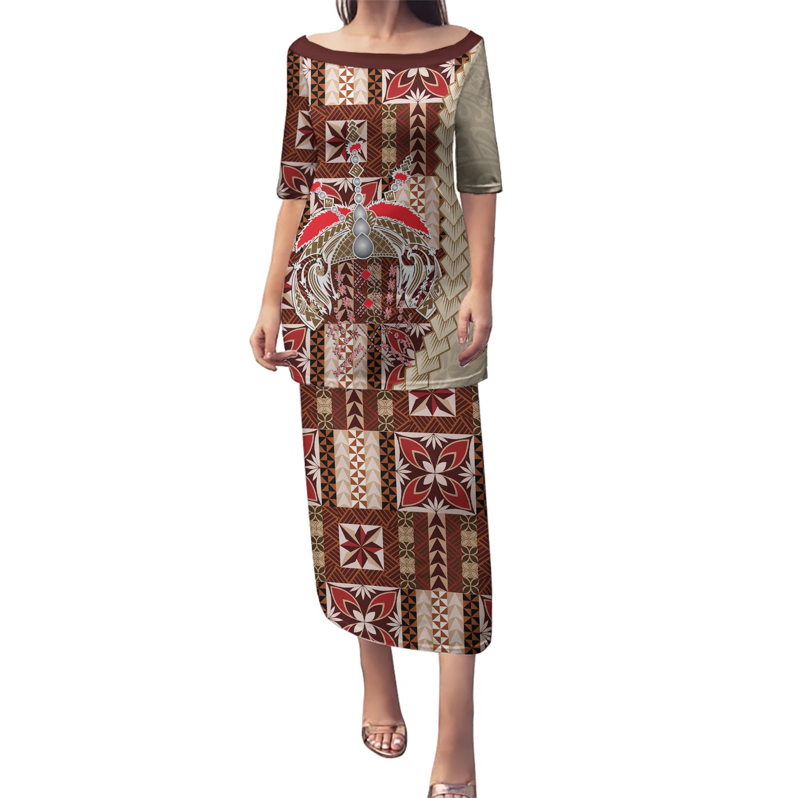 Samoa Tapau Puletasi Samoan Siapo Pattern - Wonder Print Shop