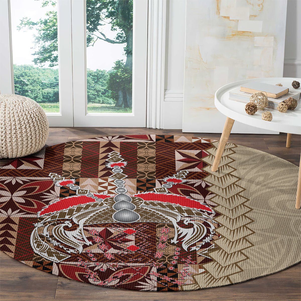 samoa-tapau-round-carpet-samoan-siapo-pattern
