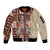 Samoa Tapau Sleeve Zip Bomber Jacket Samoan Siapo Pattern - Wonder Print Shop