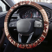 Samoa Tapau Steering Wheel Cover Samoan Siapo Pattern - Wonder Print Shop