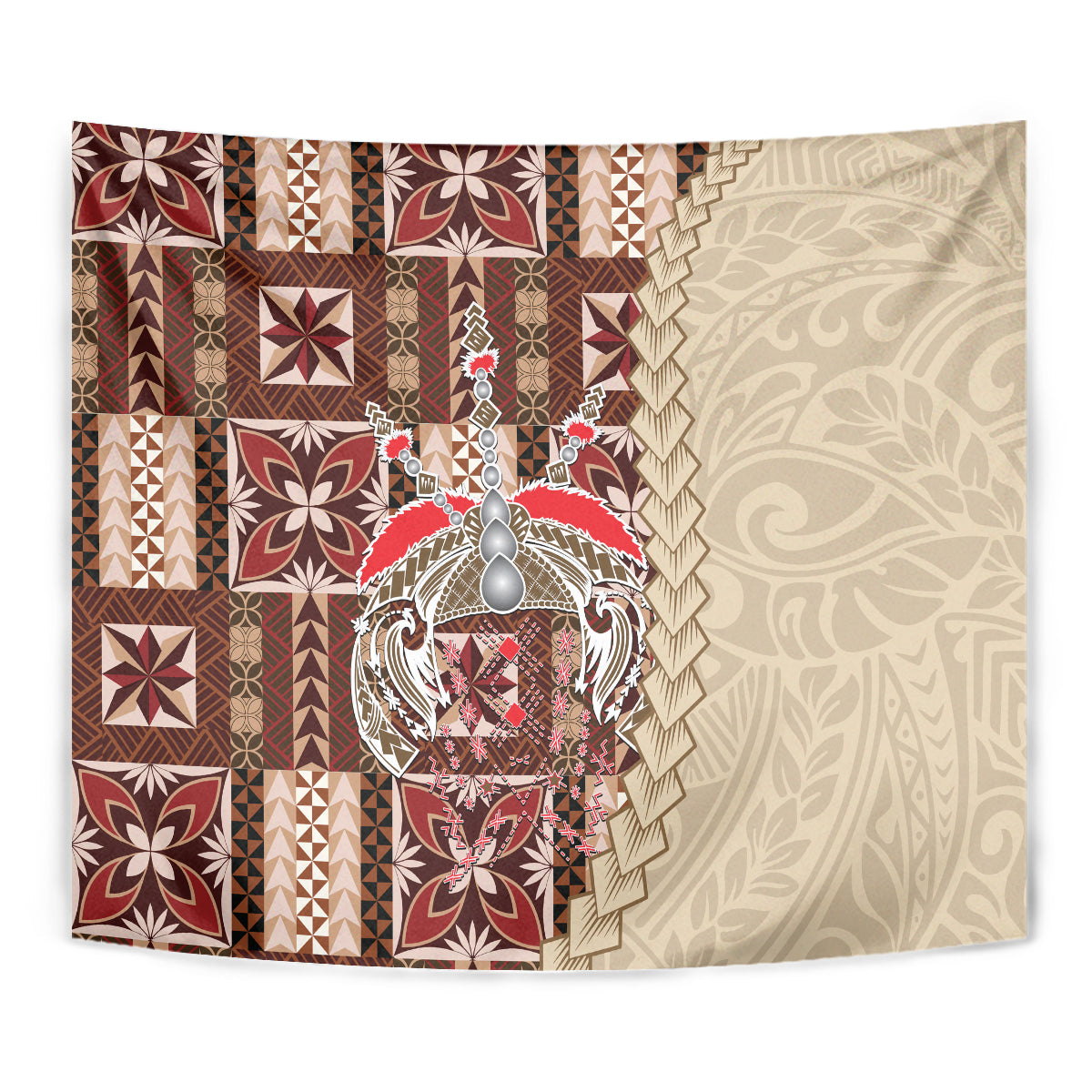 Samoa Tapau Tapestry Samoan Siapo Pattern - Wonder Print Shop