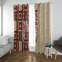 Samoa Tapau Window Curtain Samoan Siapo Pattern - Wonder Print Shop