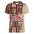 Samoa Tapau Women V Neck T Shirt Samoan Siapo Pattern - Wonder Print Shop